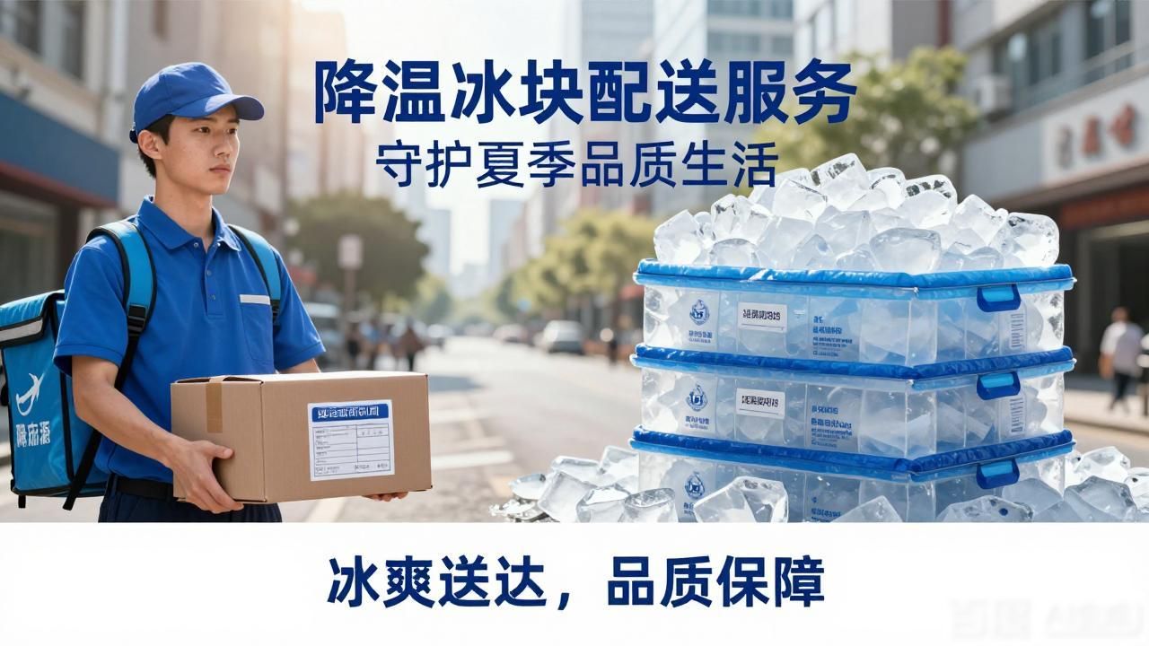降温冰块配送服务 守护兰州夏季品质生活